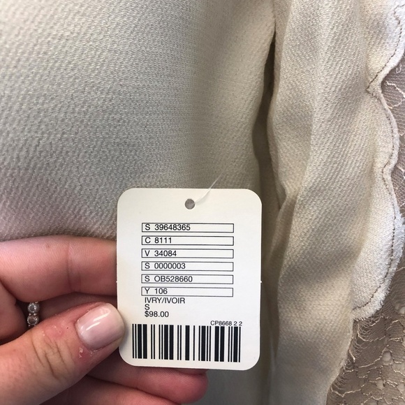 FREE PEOPLE Lace Trim V-Neck Blouse - Picture 4 of 7